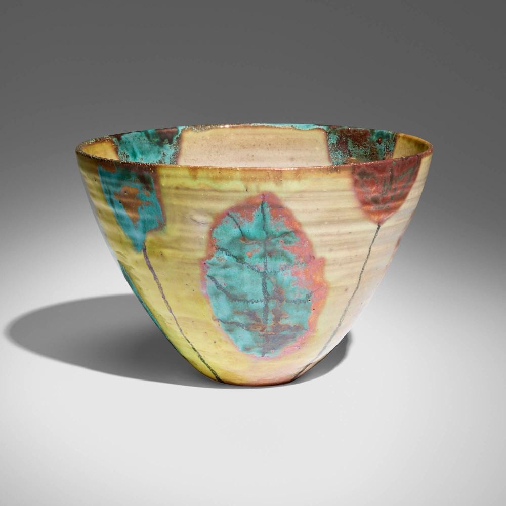 Beatrice Wood comparable auction result: beatrice wood flaring bowl