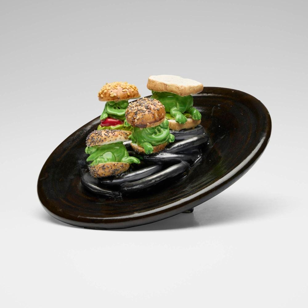 David Gilhooly comparable auction result: david gilhooly diet frog food 4