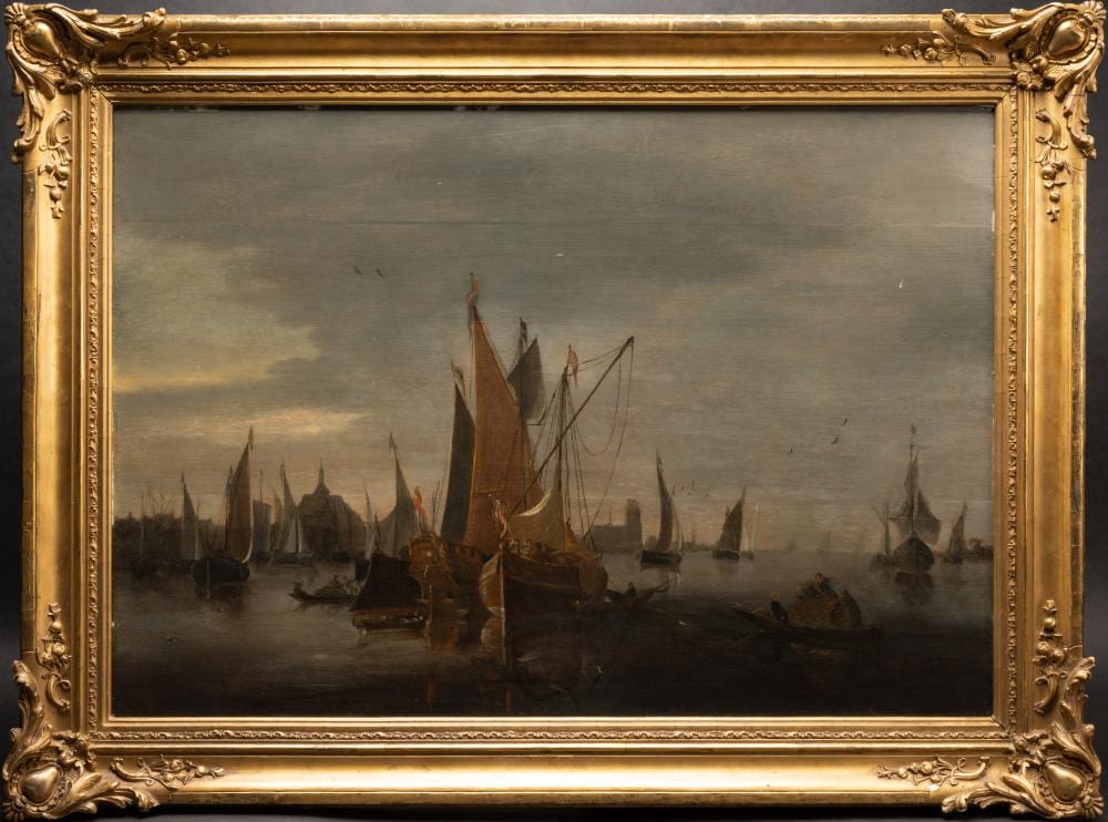 Abraham Storck comparable auction result: abraham storck dutch 1644 1708 ascribe old master oil on board