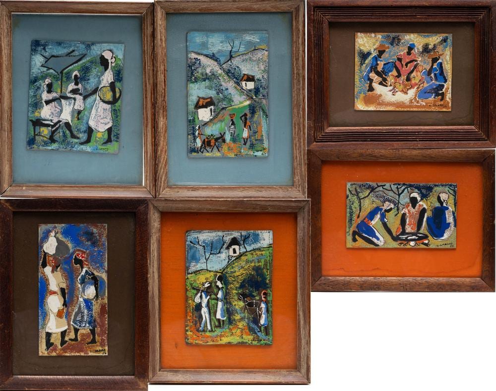 Luckner Lazard comparable auction result: luckner lazard haiti 1928 1998 gouache collection