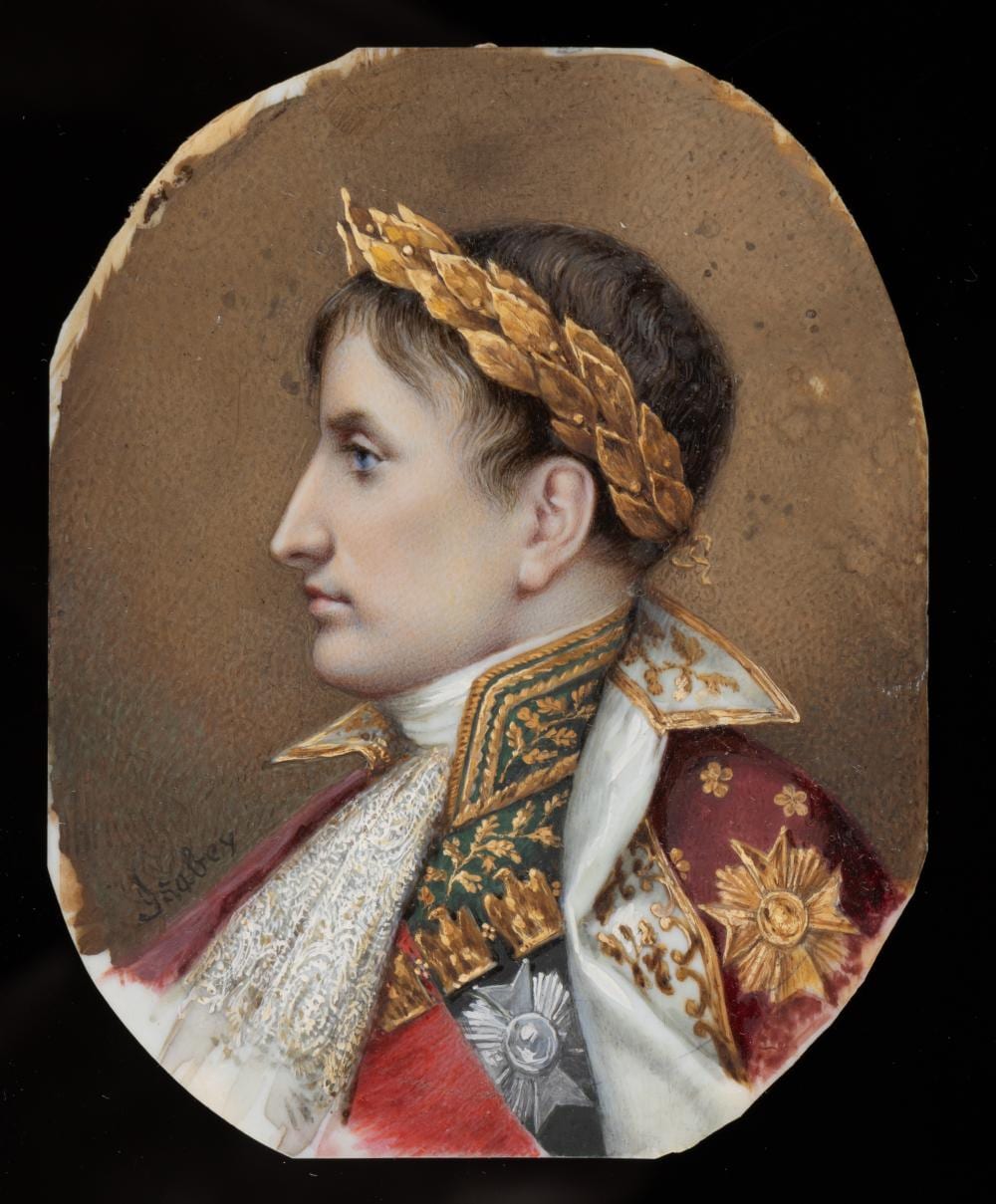 Jean-Baptiste Isabey comparable auction result: jean baptiste isabey french 1769 1821 miniature portrait of emperor napoleon bonaparte