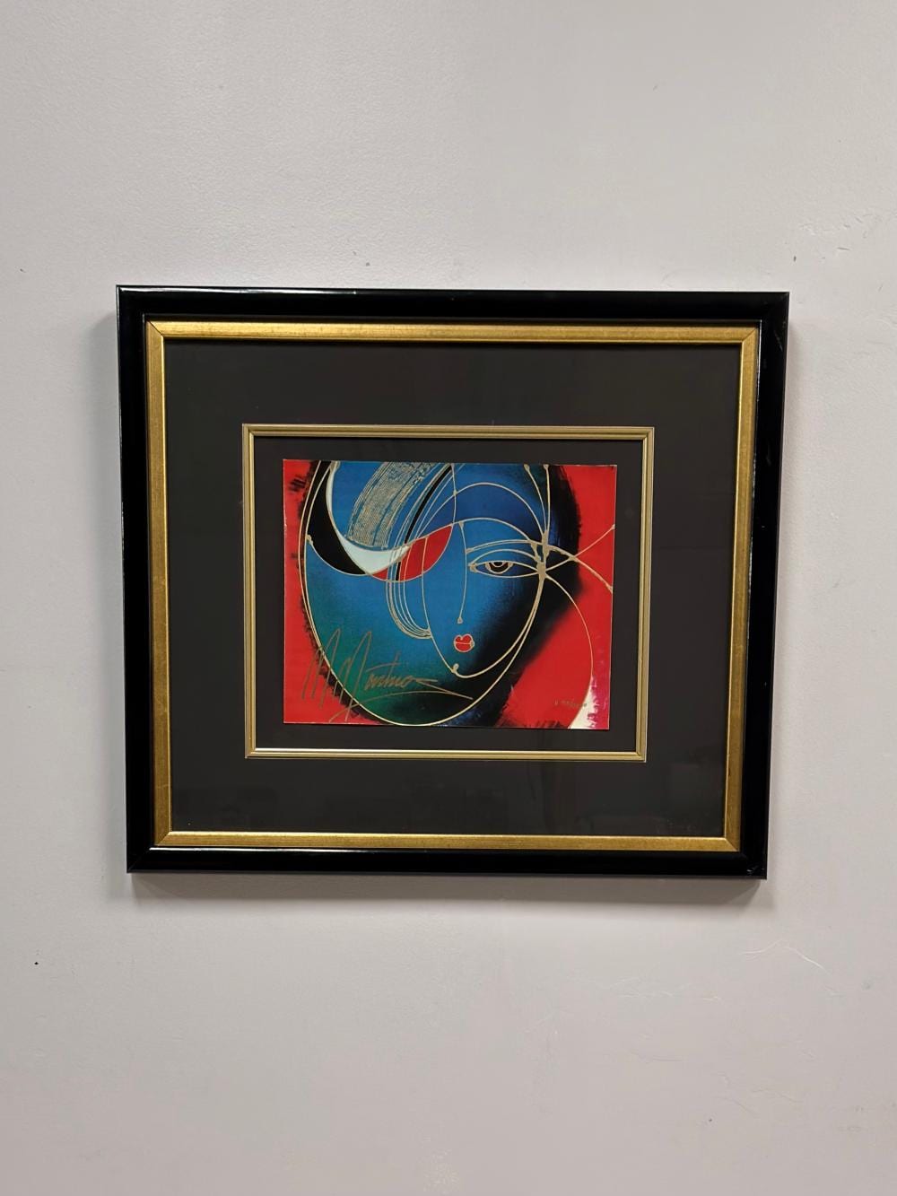Matiros Manoukian comparable auction result: martiros manoukian armenian b 1947 sea fantasy gold embellished serigraph signed
