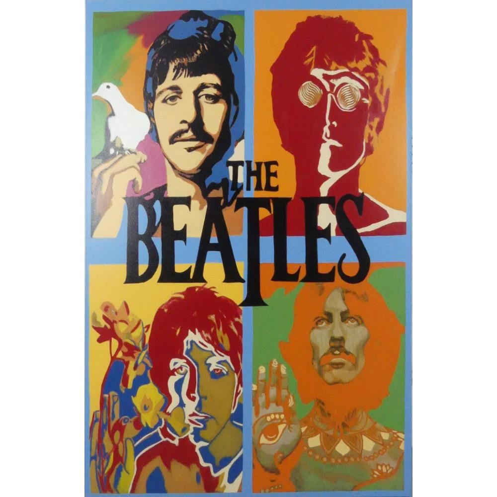 Steve Kaufman comparable auction result: steve kaufman the beatles oil silkscreen