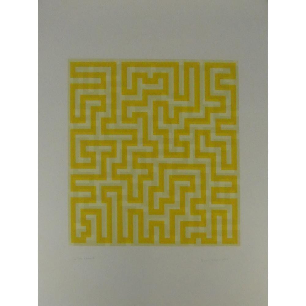 Anni Albers comparable auction result: anni albers yellow meander