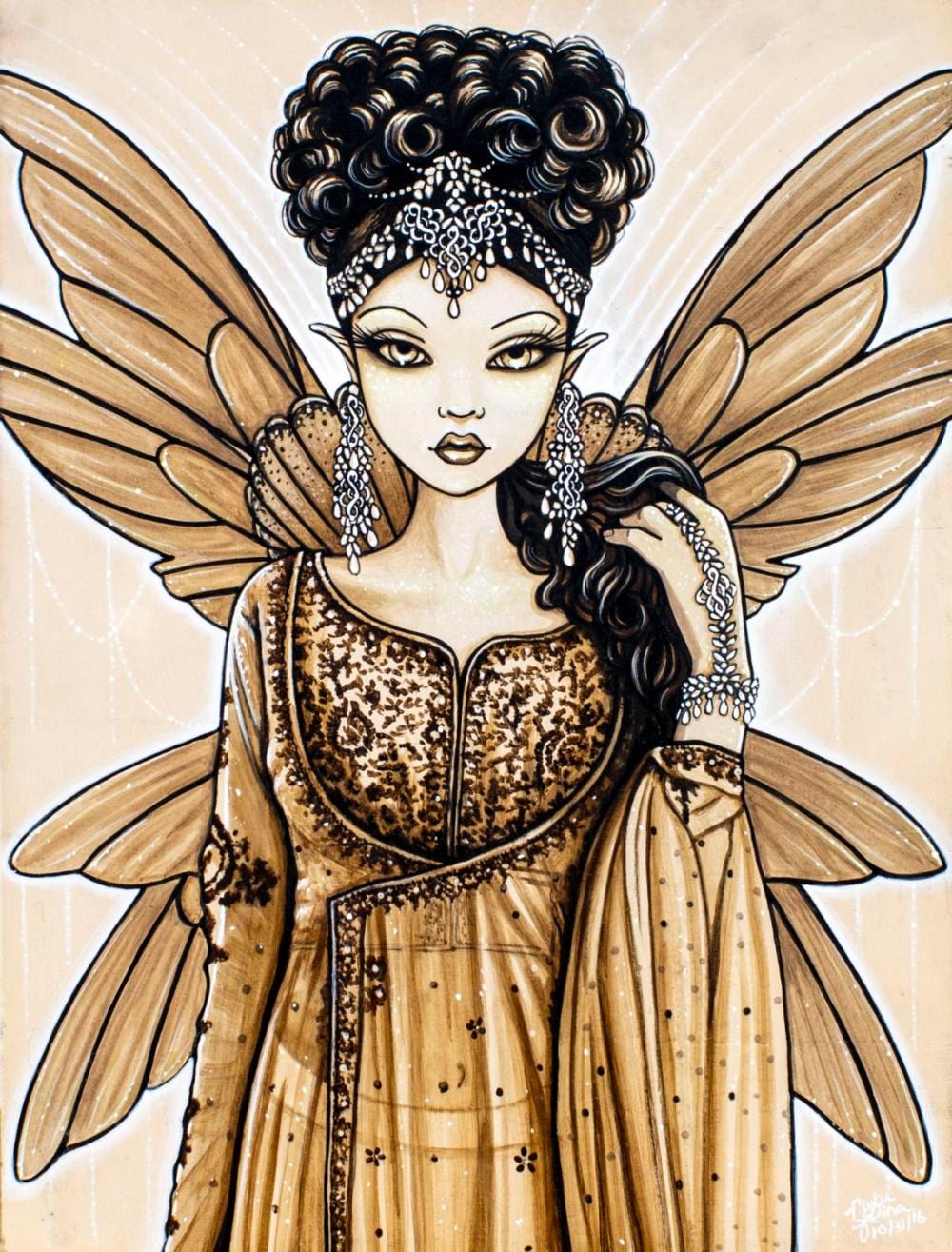 Myka Jelina comparable auction result: myka jelina nc b 1973 acrylic painting