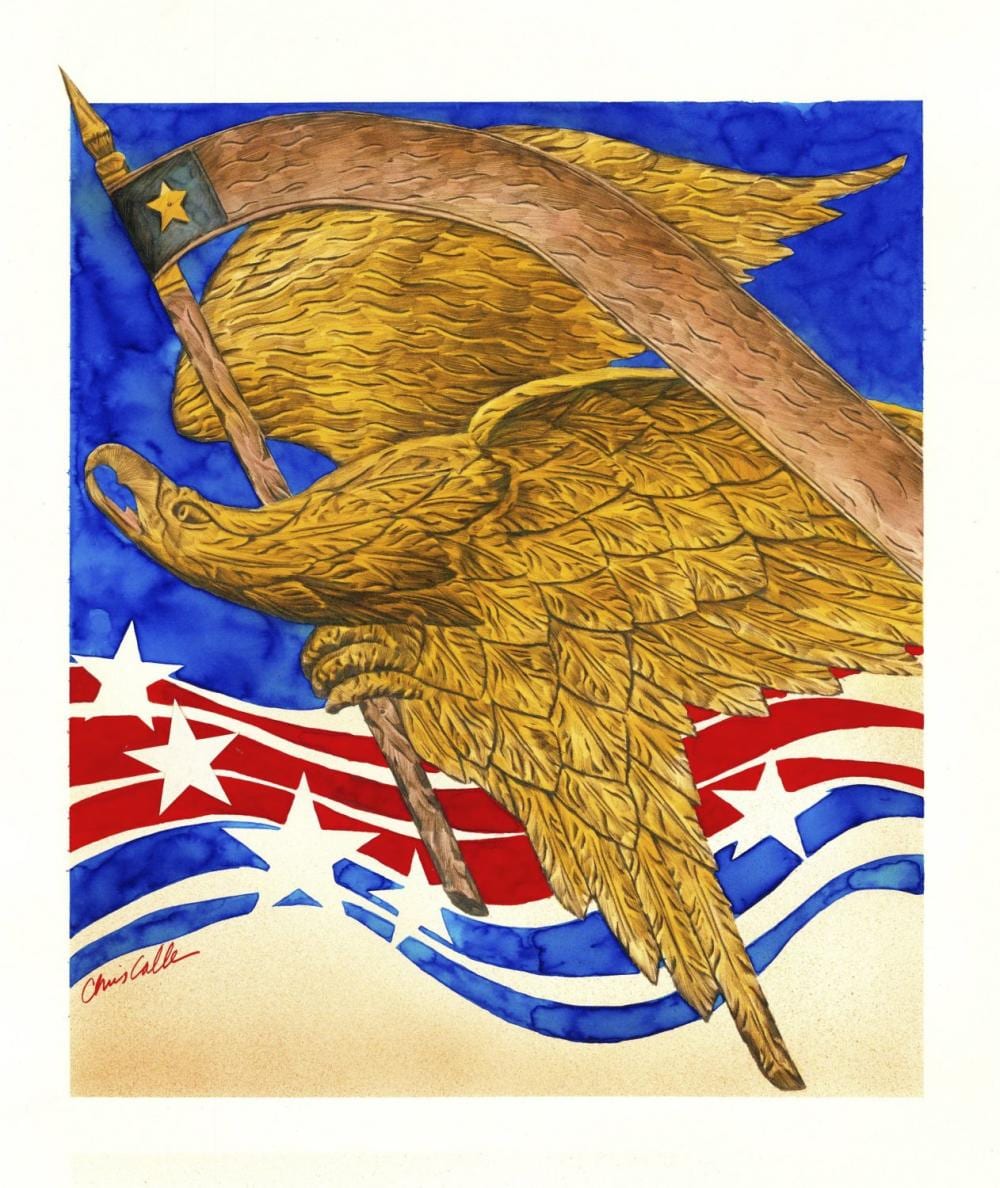 Chris Calle comparable auction result: chris calle ct b 1961 watercolor painting