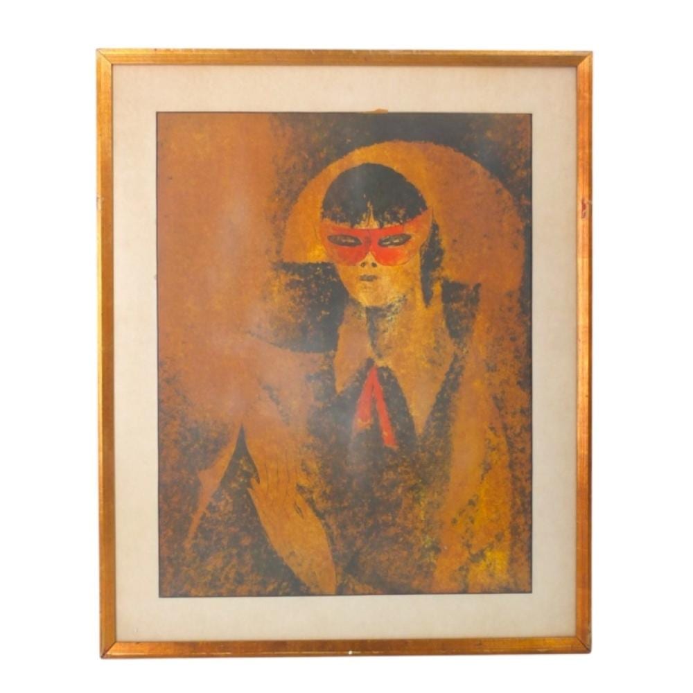 Lebadang comparable auction result: lebadang 1922 2015 lithograph harlequin