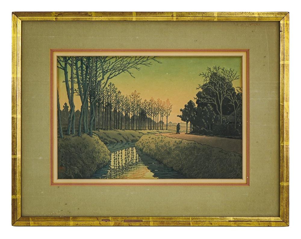 Hasui Kawase comparable auction result: hasui kawase jp 1883 1957 tamiya village saitama