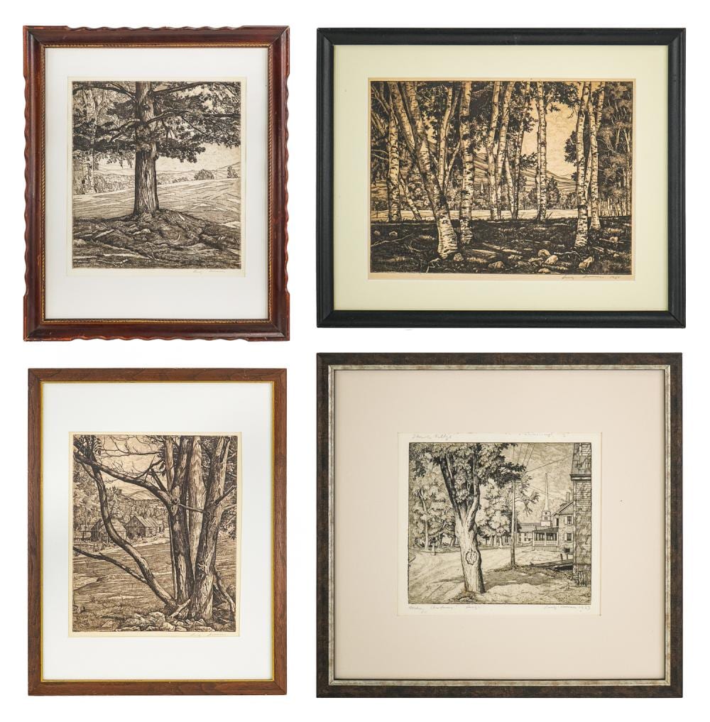 Luigi Lucioni comparable auction result: luigi lucioni vt 1900 1988 four engraving