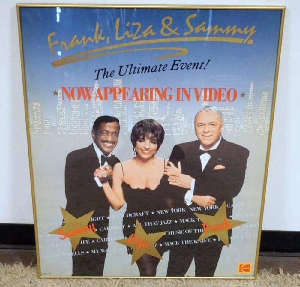 Frank VonderLancken comparable auction result: frank liza sammy framed poster