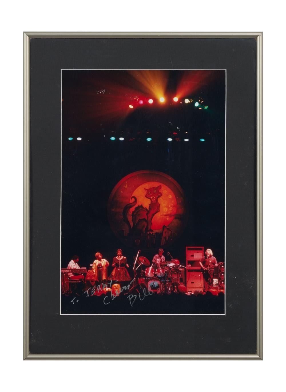 bill graham jerry garcia band photo signed to jerry · Julien's Auctions · 2026-04-22 Bill Graham comparable auction result: bill graham jerry garcia band photo signed to jerry