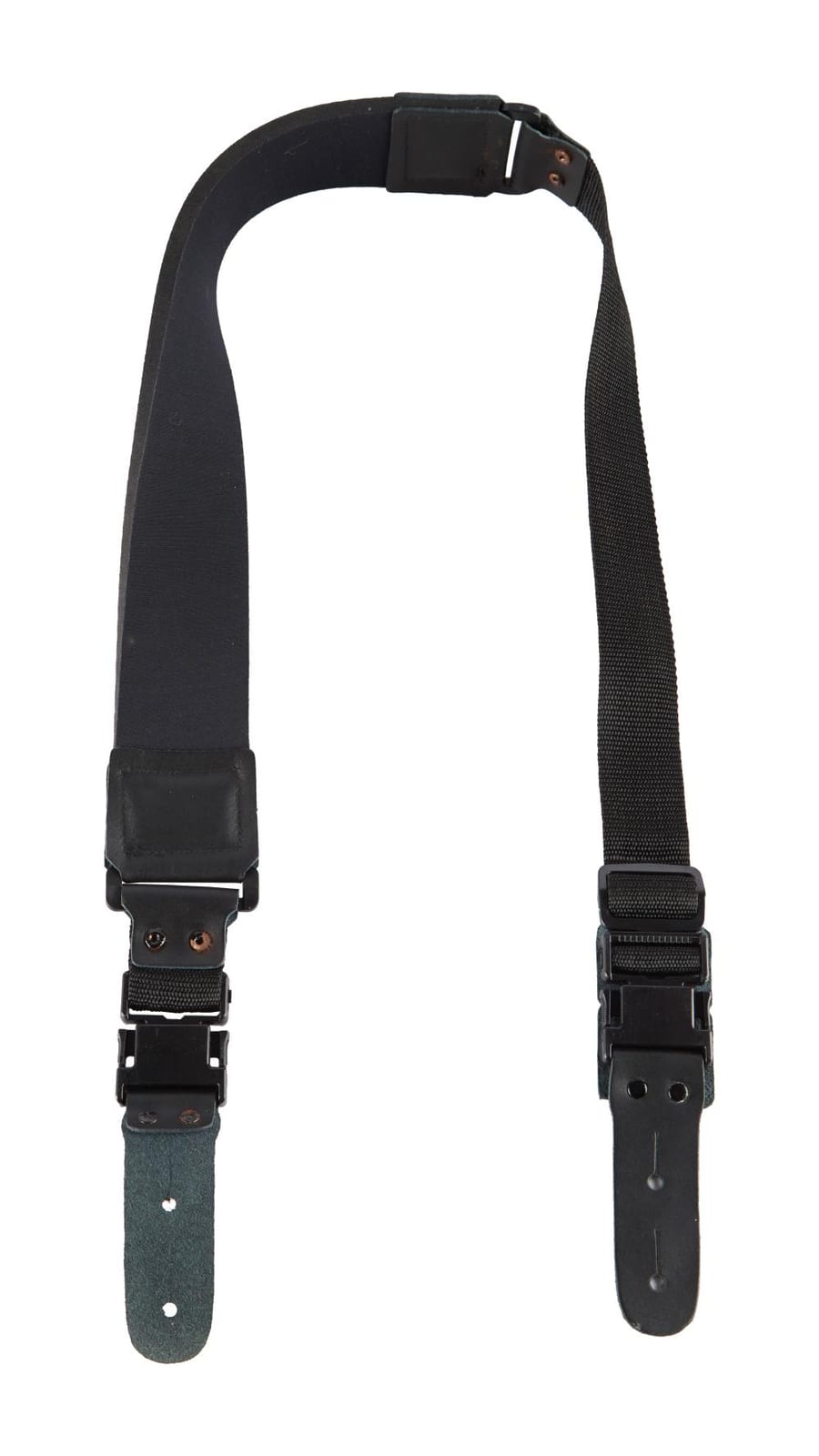 Jerry Garcia comparable auction result: jerry garcia black stage worn wand style guitar strap from jerry s final performance