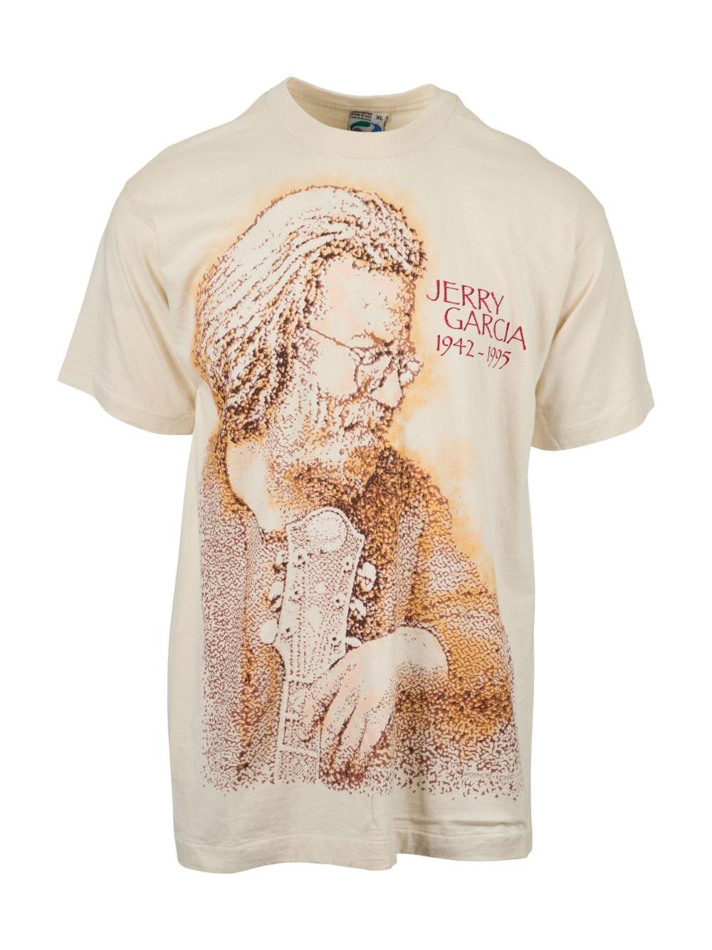 Jerry Garcia comparable auction result: jerry garcia 1995 memorial t shirt