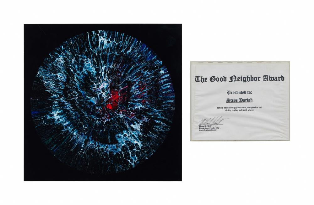 Mickey Hart | Signed Artwork Gifted to “Big Steve” Parish with Certificate sold by Julien's Auctions, lot 302 — auction record photograph