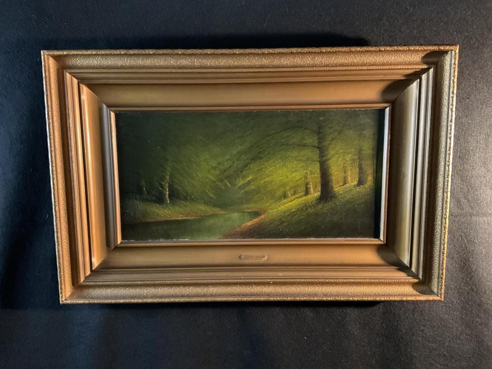 Harvey Joiner comparable auction result: harvey joiner oil on board landscape