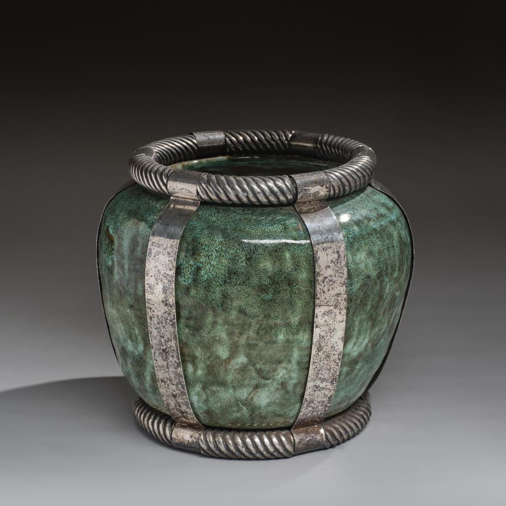 Alberto Pinto comparable auction result: alberto pinto 1945 2012 important vase ou cache pot en c ramique couverte maill e
