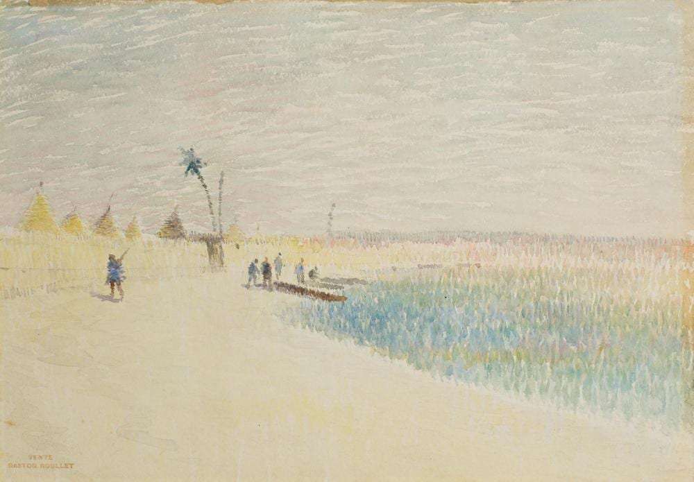 Gaston Roullet comparable auction result: gaston roullet 1847 1925 paysage d afrique