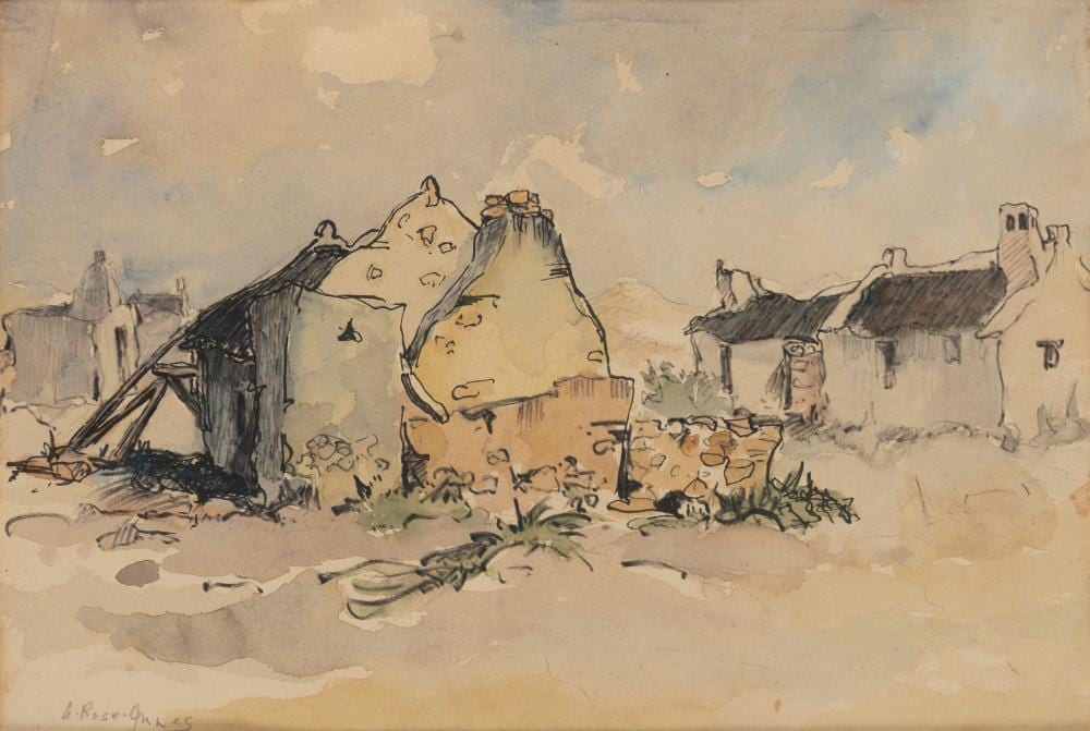 Alexander Rose-Innes comparable auction result: alexander rose innes south african 1915 1996 old building south africa