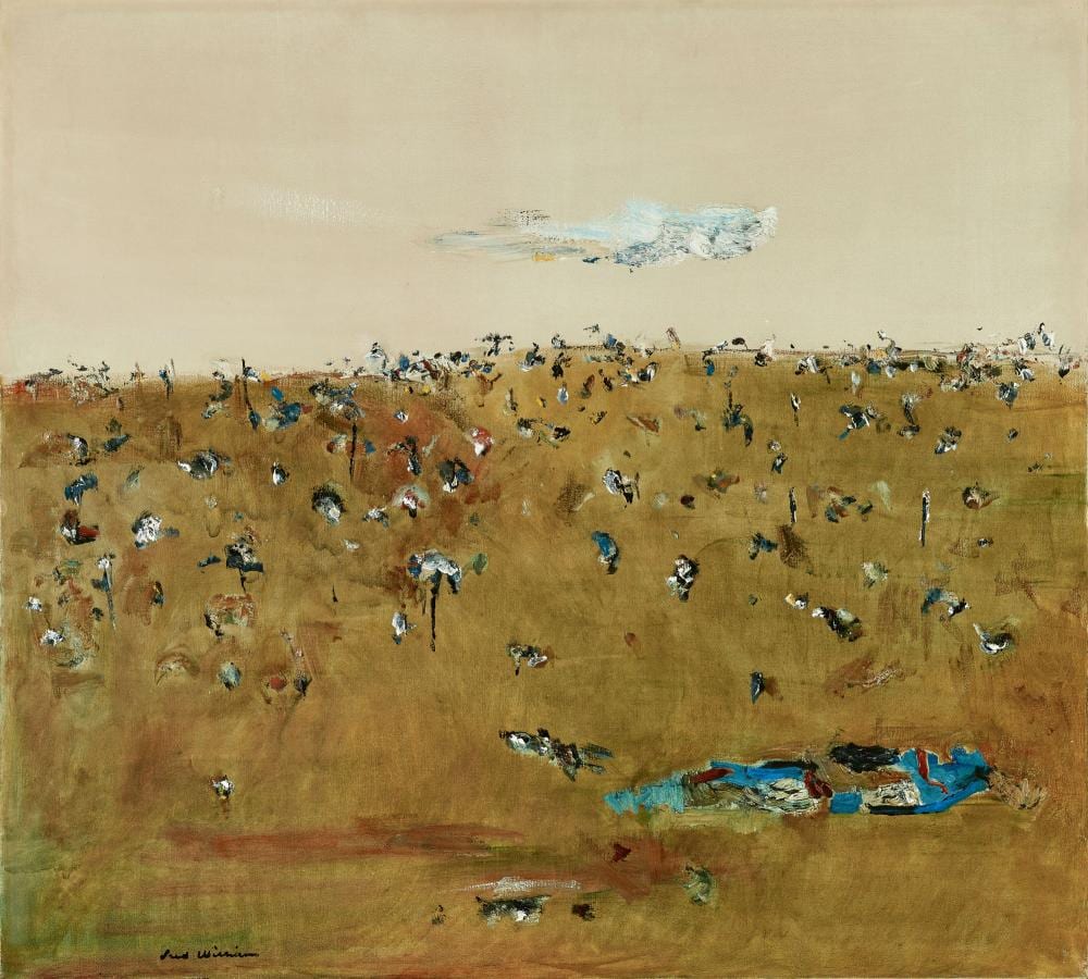 Fred Williams comparable auction result: fred williams 1927 1982 pond in landscape 1965