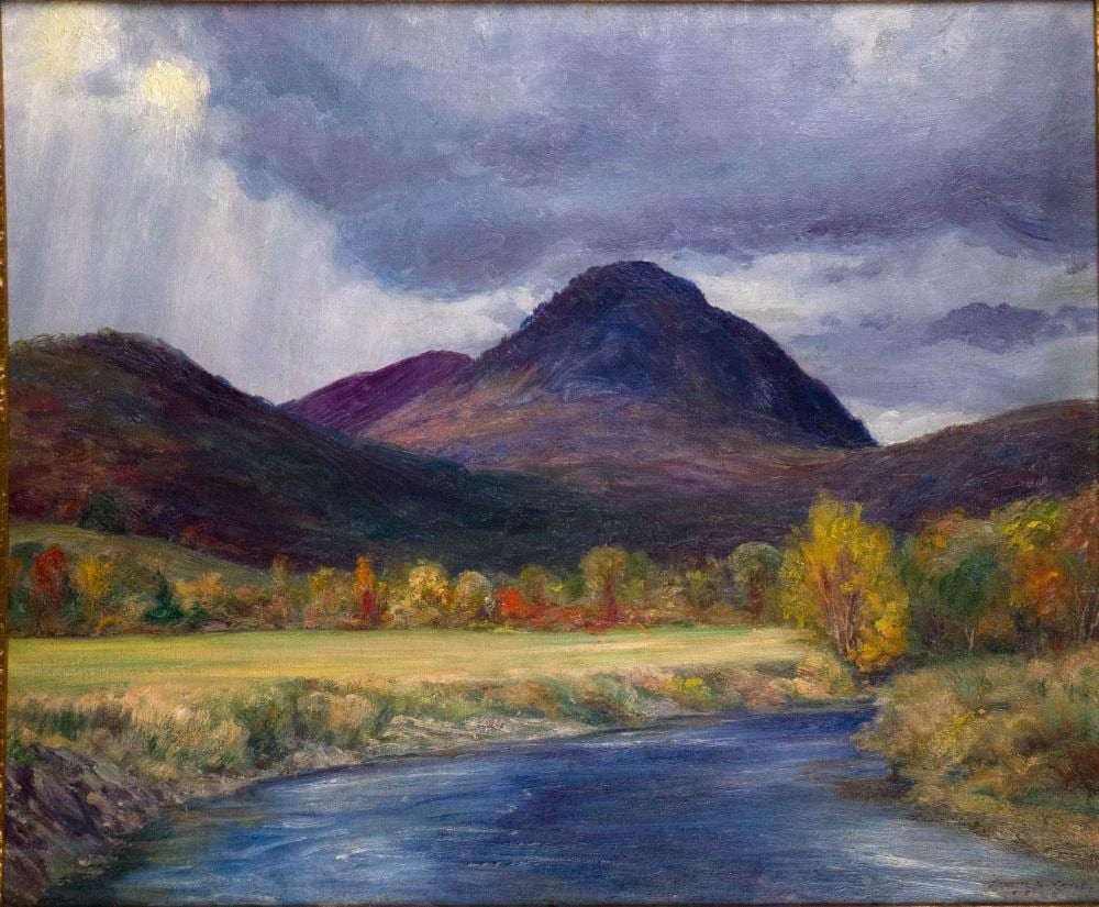Edwin Burrage Child comparable auction result: edwin burrage child 1868 1937 mountain landscape oil on canvas