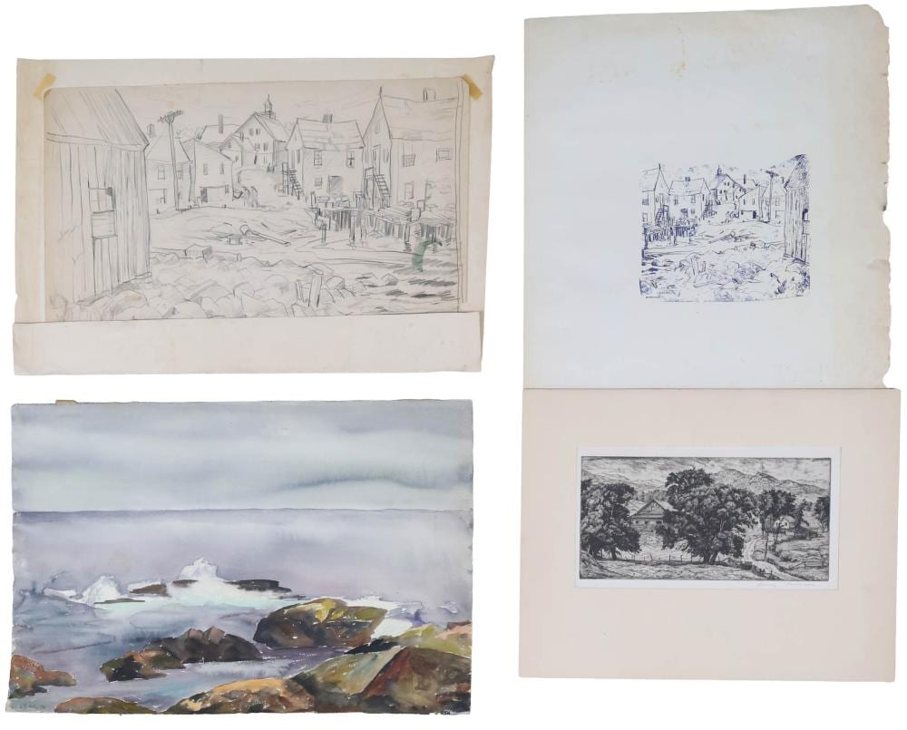 henry martin gasser american 1909 1981 gloucester sketch pencil on paper · Nye & Company · 2026-04-29 Henry Martin Gasser comparable auction result: henry martin gasser american 1909 1981 gloucester sketch pencil on paper