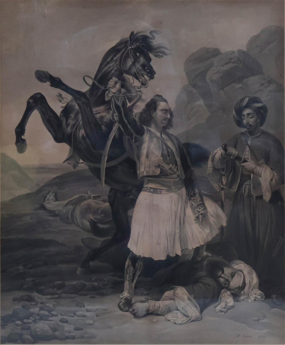 horace vernet french 1789 1863 le giaour vainqueur d hassan etching · Nye & Company · 2026-04-29 Horace Vernet comparable auction result: horace vernet french 1789 1863 le giaour vainqueur d hassan etching