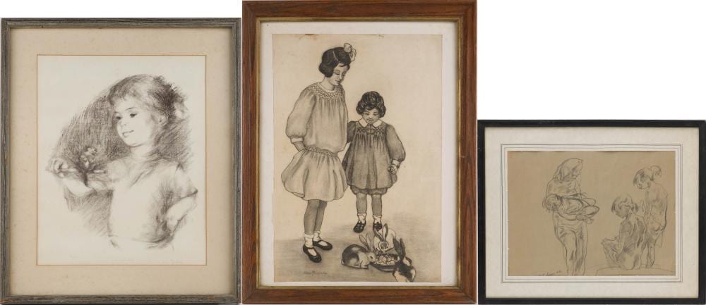 john edward costigan 1888 1972 bathers graphite on paper · Nye & Company · 2026-05-01 John Edward Costigan comparable auction result: john edward costigan 1888 1972 bathers graphite on paper