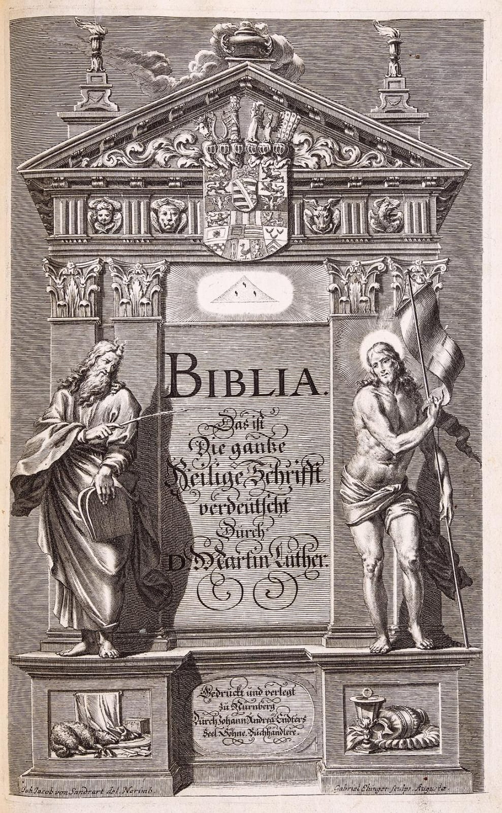 Luther Evans DeJoiner comparable auction result: luther biblia endter 1692