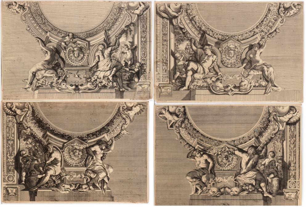 Pietro Da Cortona comparable auction result: johann daniel herz frescoes in the palazzo doria pamhilij in piazza navona after pietro da cortona