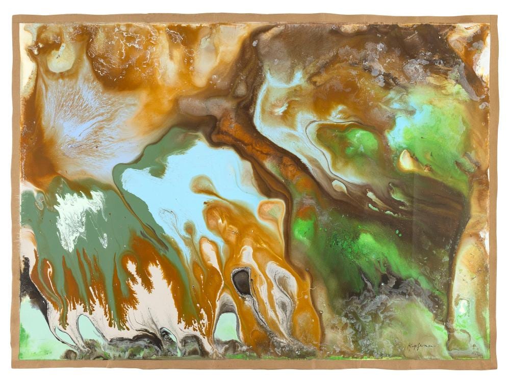 Lawrence Edward Kupferman comparable auction result: lawrence edward kupferman massachusetts 1909 1982 tide pool acrylic on paper 22 5 x 31 unframed