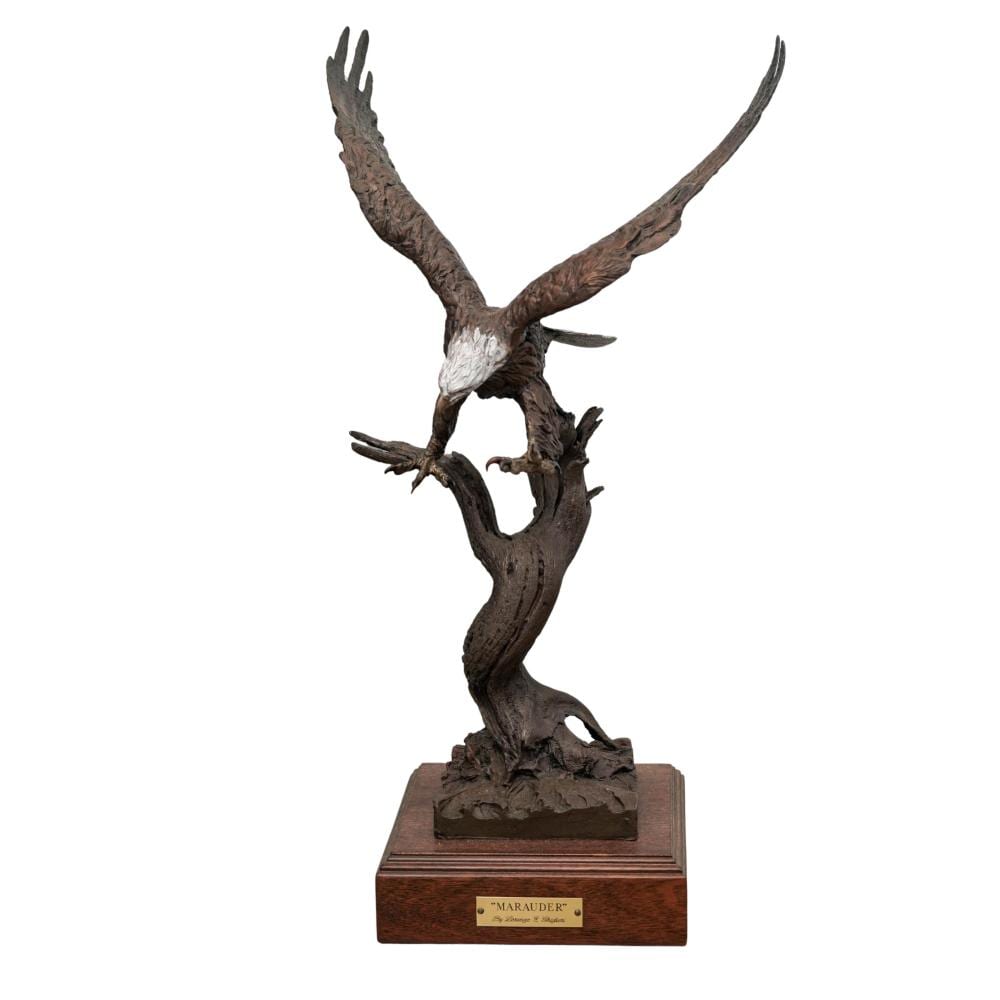 Lorenzo Ghiglieri comparable auction result: lorenzo ghiglieri marauder bronze eagle sculpture