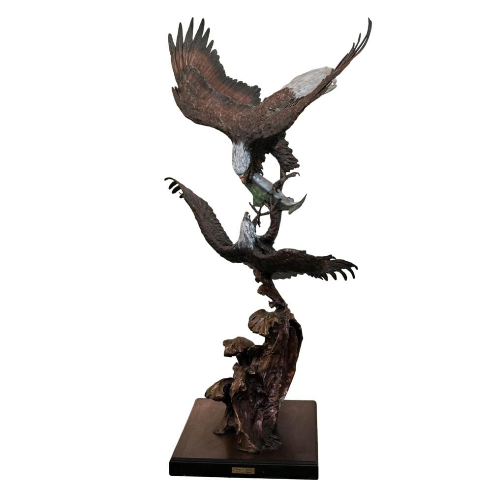 Lorenzo Ghiglieri comparable auction result: lorenzo ghiglieri talons of justice bronze eagles sculpture