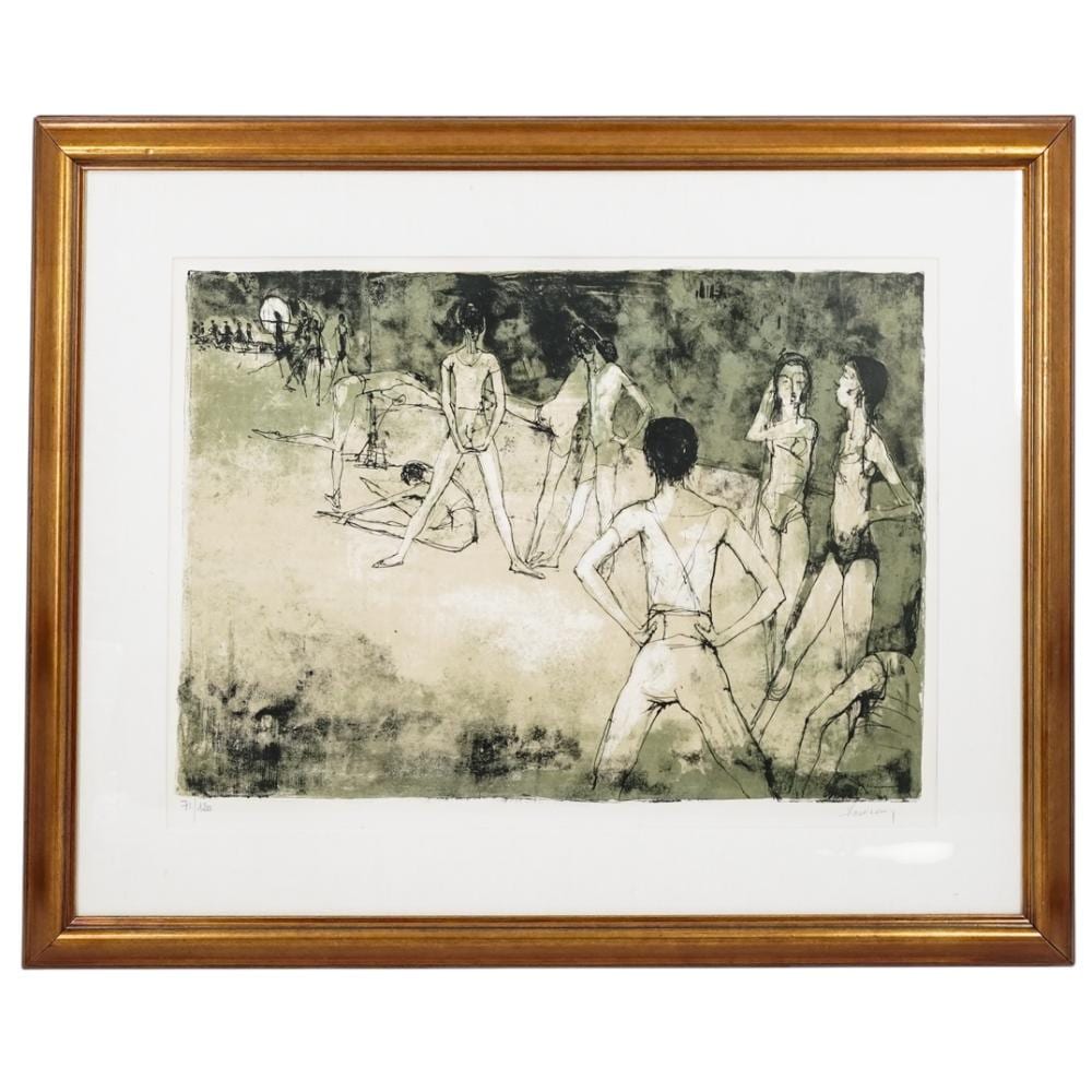Jean Jansem comparable auction result: jean jansem dancers le signed lithograph
