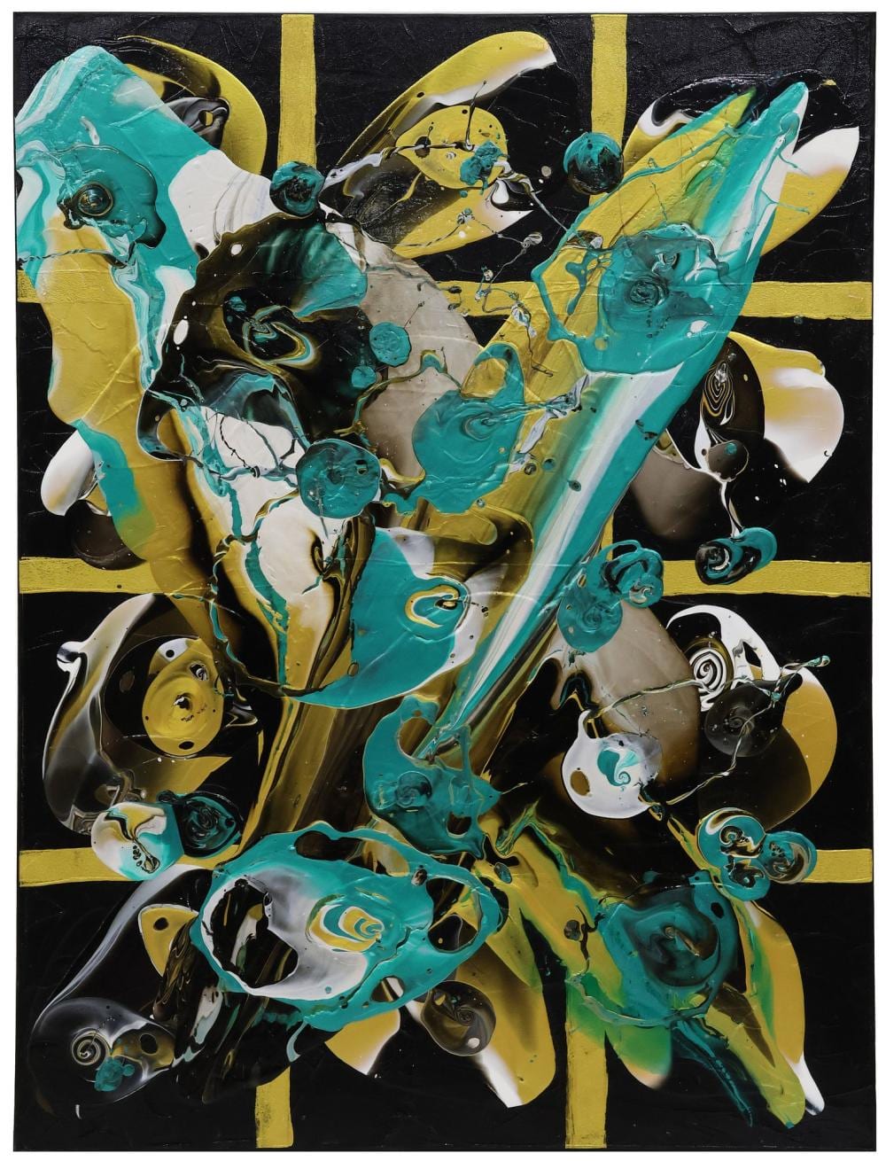 Petronella Greer comparable auction result: petronella greer b 1945 painting emerald convergence 40 x 30