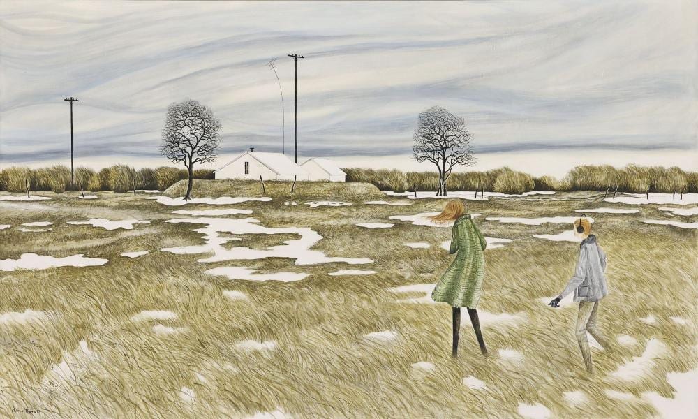 Anthony Martin comparable auction result: anthony martin texas d 2019 painting figures in autumn field