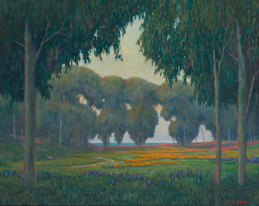 William Ballantine Dorsey comparable auction result: william dorsey 1942 2019 a tree lined wildflower landscape