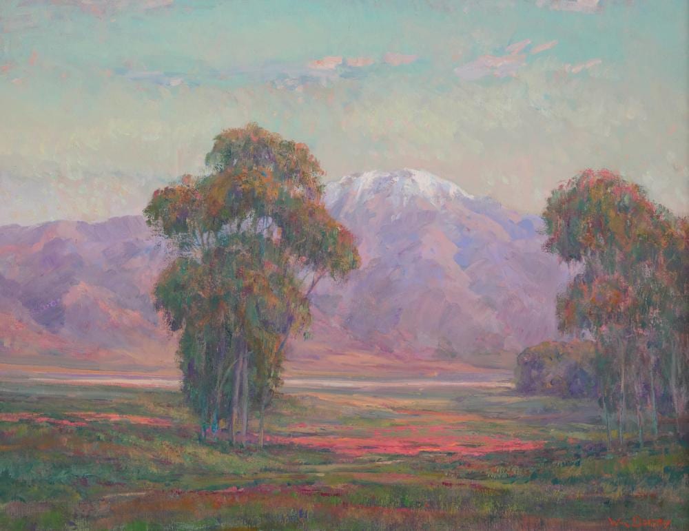 William Ballantine Dorsey comparable auction result: william dorsey 1942 2019 trees in a mountain landscape