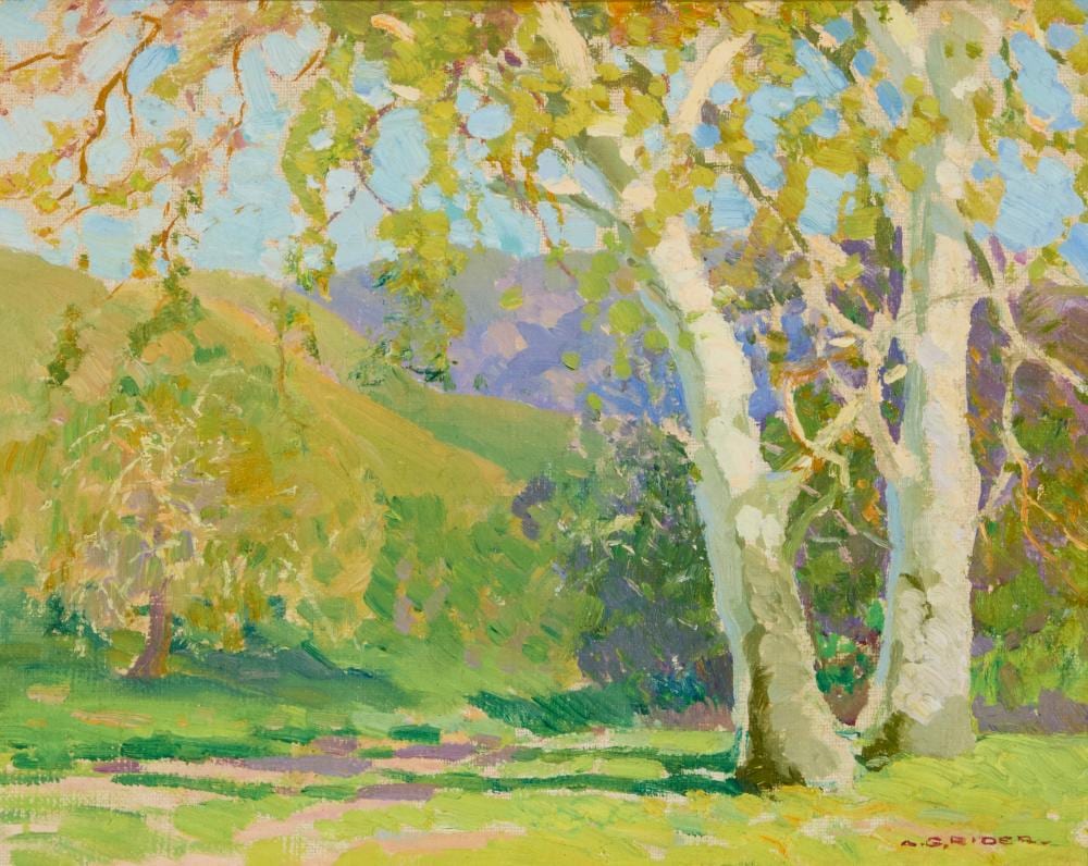 Arthur Grover Rider comparable auction result: arthur grover rider 1886 1975 laguna canyon