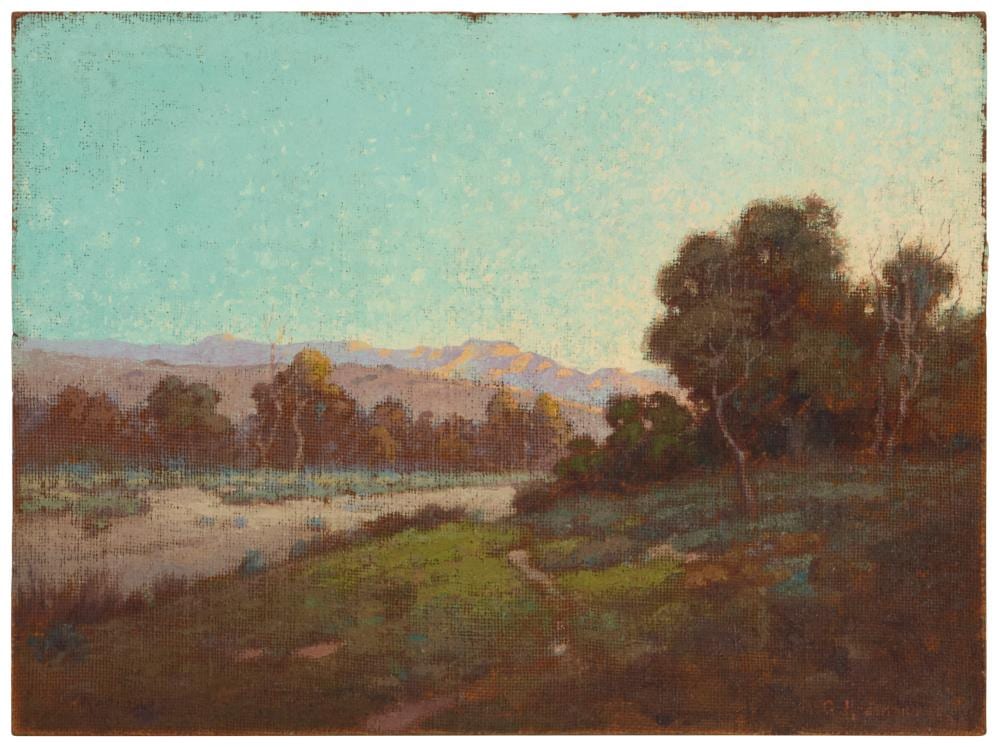 Granville Redmond comparable auction result: granville redmond 1871 1935 near parkfield california 1906