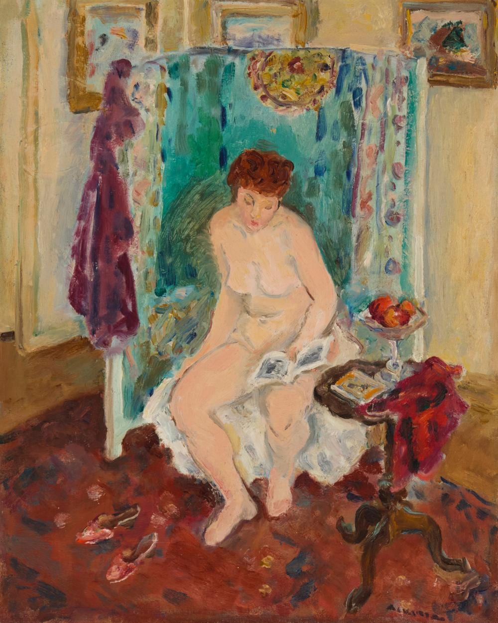 Mabel Alvarez comparable auction result: mabel alvarez 1891 1985 nude in interior mary lou rekov circa 1947