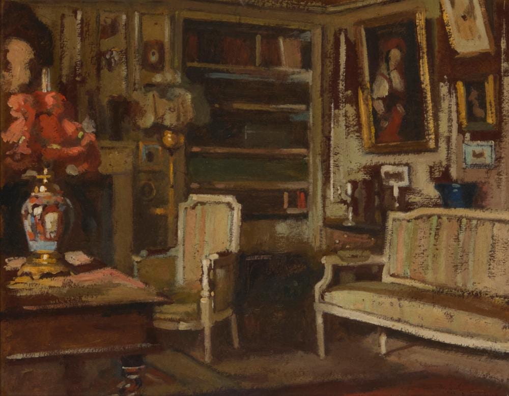 alson skinner clark 1876 1949 bureau au vase fleuri · John Moran Auctioneers · 2026-05-05 Alson Skinner Clark comparable auction result: alson skinner clark 1876 1949 bureau au vase fleuri