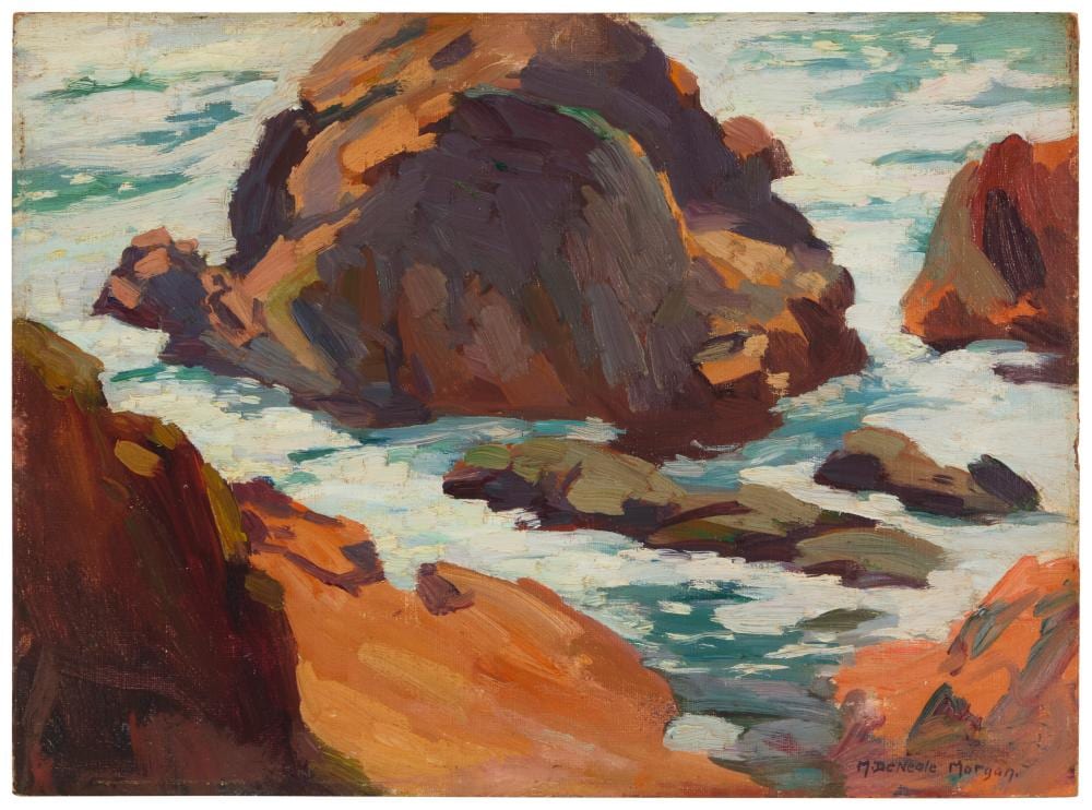 Mary Deneale Morgan comparable auction result: mary deneale morgan 1868 1948 morning light rocks