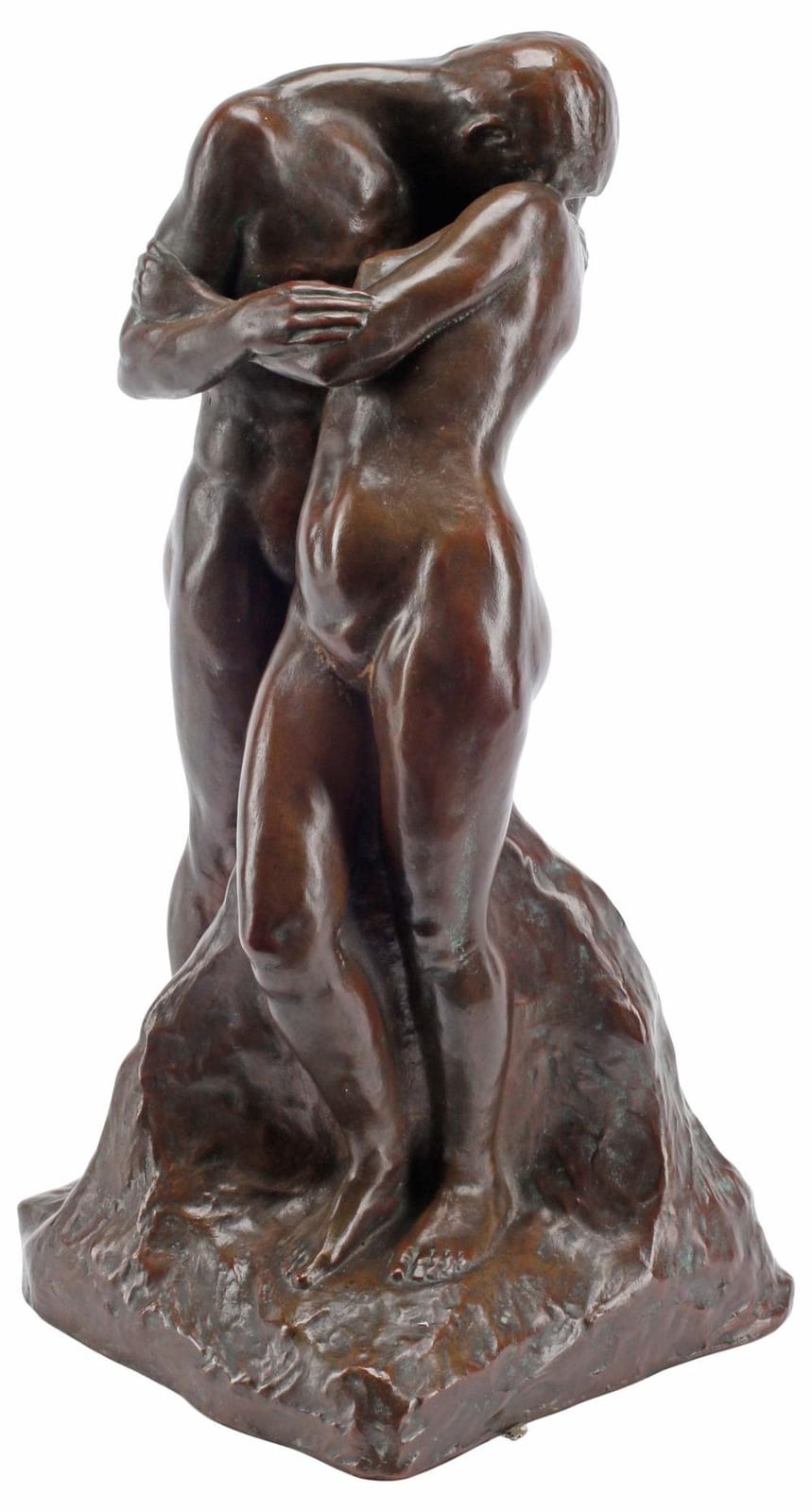 Joseph Witterwulghe comparable auction result: joseph witterwulghe d 1967 patinated bronze sculpture the kiss