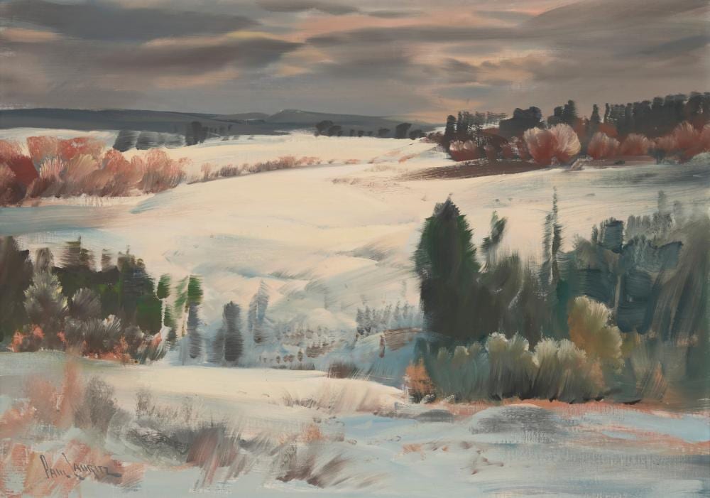 Paul Lauritz comparable auction result: paul lauritz 1889 1975 winter hills