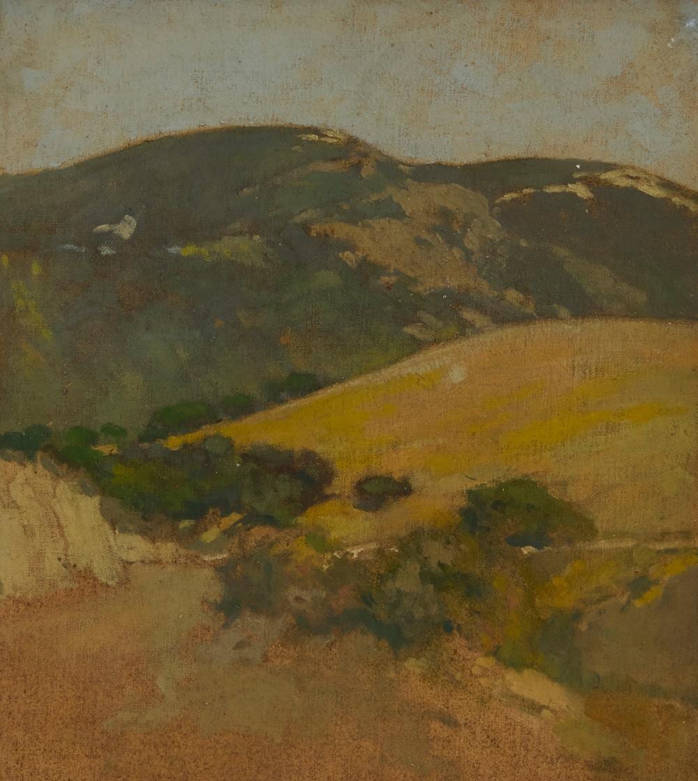 arthur frank mathews 1860 1945 carmel hills · John Moran Auctioneers · 2026-05-05 Arthur Frank Mathews comparable auction result: arthur frank mathews 1860 1945 carmel hills
