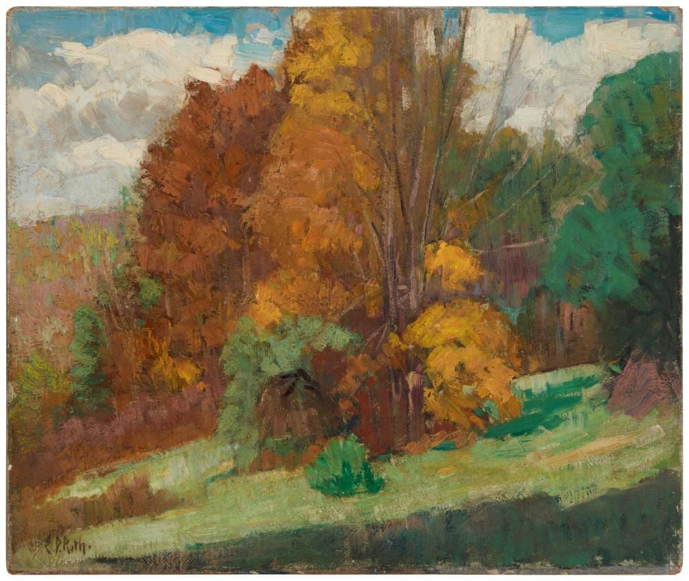 ernest david roth 1879 1964 a windy day connecticut landscape · John Moran Auctioneers · 2026-05-05 Ernest David Roth comparable auction result: ernest david roth 1879 1964 a windy day connecticut landscape