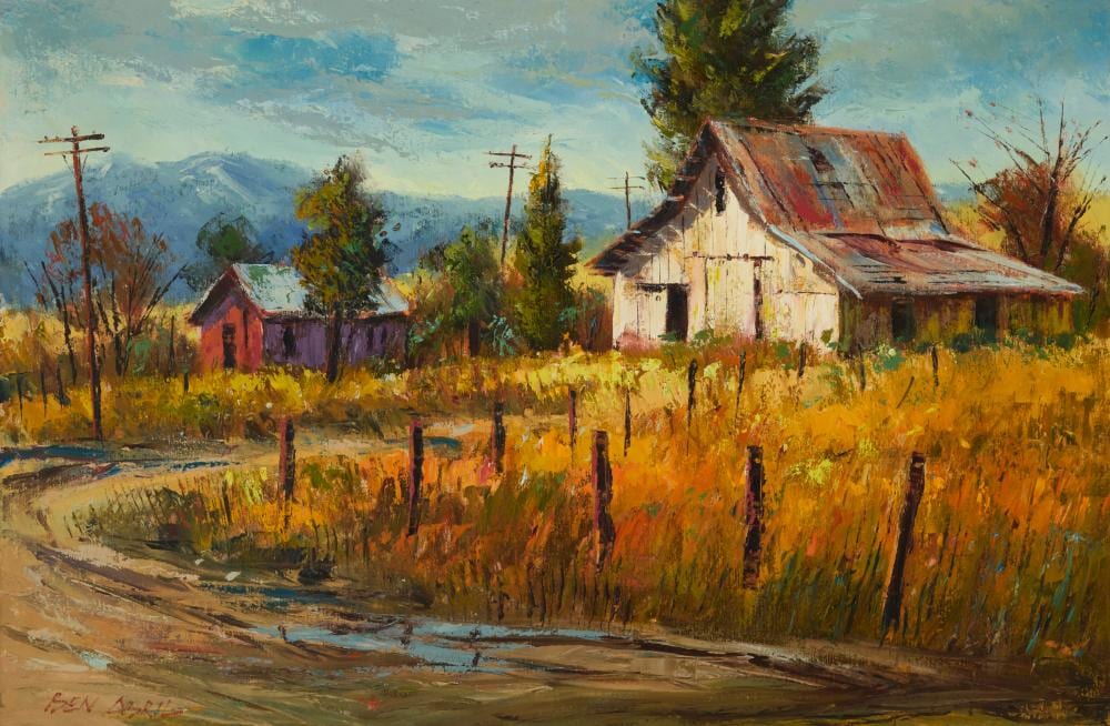 Ben Abril comparable auction result: ben abril 1923 1995 oak glen yucaipa country