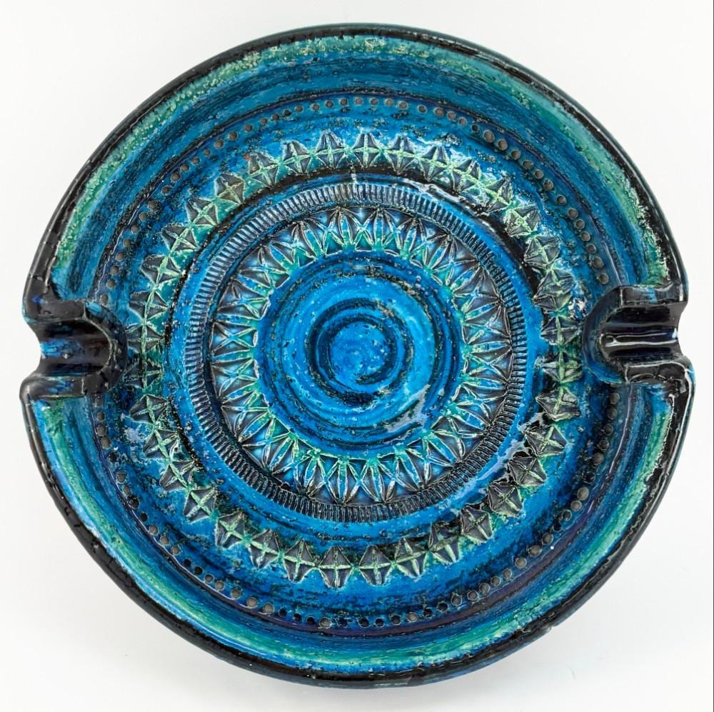 1950 s italian bitossi rimini blu ceramic ashtray by aldo londi · Kraft Auction Service · 2026-05-03 Aldo Londi comparable auction result: 1950 s italian bitossi rimini blu ceramic ashtray by aldo londi