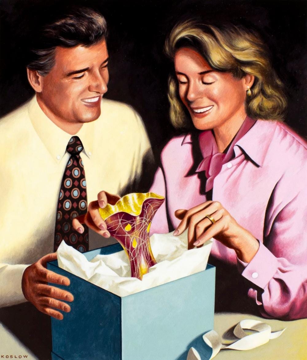 Howard Koslow comparable auction result: howard koslow nj ny 1924 2016 oil painting