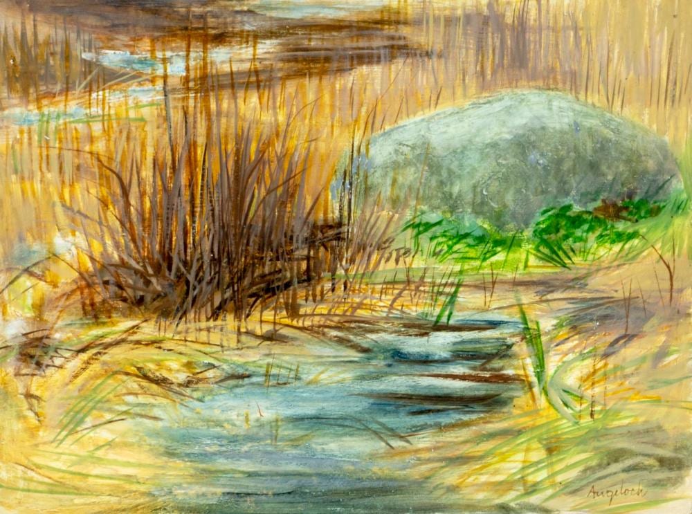Robert Angeloch comparable auction result: robert angeloch ny 1922 2011 oil painting